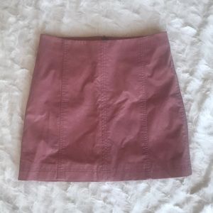 Free people leather skirt